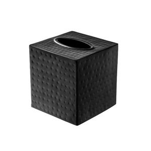 Caja para pañuelos cuadrada de metal martillado color cobre antiguo, estética, para accesorio de baño, dispensador de servilletas faciales - Product Image 4