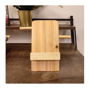 Support de téléphone en bois rustique personnalisé, artisanat naturel durable, décoration d'intérieur, en promotion - Product Image 1