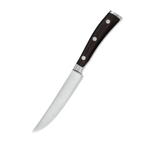 Cuchillos para Carne Ergonómicos con Mango Negro y Hoja Curva de Acero Inoxidable para Cortar Carne, Ideales para Restaurantes, Comedores y Cocinas Domésticas - Product Image 5