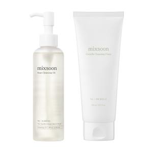 Ensemble Duo de Soins de la Peau Mixoon Double Step, Haute Qualité Coréenne, Huile Nettoyante à la Soja 195ml, Mousse Nettoyante à la Centella Asiatica 150ml - Product Image 1