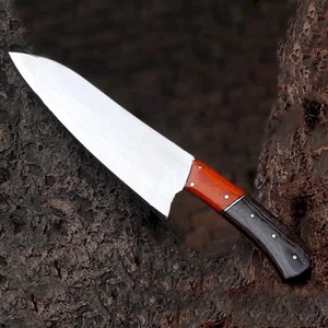 Cuchillo de Chef Moderno Forjado a Mano Personalizado, Hoja de Acero Inoxidable de 8 Pulgadas de Largo, Mango de Madera Ambidiestro, Grosor de 3.0 mm, Extra - Product Image 1