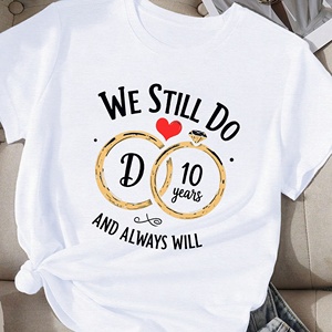 เรายังคงทำเสื้อยืดแขนสั้นสำหรับผู้หญิงพิมพ์ลายลำลอง10ปี - Product Image 1