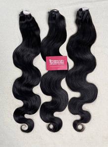 Extensiones de Cabello Humano Ondulado - Hechas con Cabello 100% Vietnamita de un Solo Donante, Extensiones de Cabello Ondulado en Trama, Precio al por Mayor - Product Image 2
