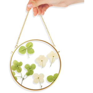 Cadre photo mural en verre transparent avec bordure en laiton, finition dorée, taille personnalisée, idéal pour la maison et le bureau – Meilleure vente - Product Image 2