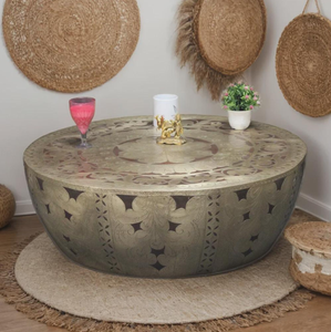 Mesa de Centro de Hierro Industrial Personalizada, Multifuncional, Estilo Vintage, para Almacenamiento, Fácil de Montar, Ideal para el Hogar, Hotel, Sala de Estar - Product Image 1