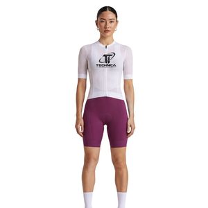 Maillot de Ciclismo Blanco de Manga Corta para Mujer, con Cierre Completo, Ligero y de Alto Rendimiento para Bicicleta de Carretera - Product Image 6