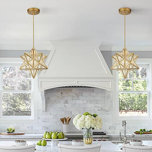 Dernière nouveauté : Suspension décorative en forme d'étoile en laiton, finition dorée, taille personnalisable, best-seller pour l'intérieur de la maison - Product Image 4