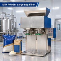 Machine d'emballage de poudre de lait pour grandes pochettes et sacs à valve avec double vis sans fin et double sortie AT-2DGS-50F