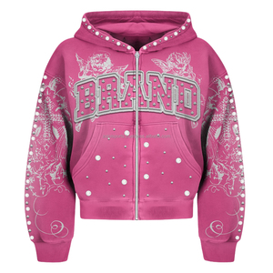 Sudadera Unisex con Estampado de Calavera y Bordado Chenille, Estilo Único, Transpirable, para Invierno, Impresión Digital, Nueva Llegada, Gran Venta - Product Image 1