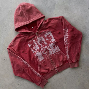 เสื้อฮู้ดดี้ผู้ชายแบบคลาสสิก OEM ปรับแต่งได้ คุณภาพสูง 100% ผ้าฟลีซ 280-300 กรัม (ผ้าผสมฝ้าย-โพลีเอสเตอร์) ซับในแบบดิจิตอล - Product Image 2