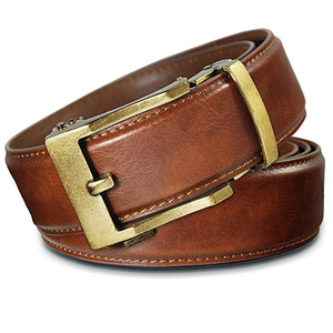 Ceinture en cuir véritable avec boucle en alliage pour homme, convient aux tenues décontractées et professionnelles, souple, flexible, durable, utilisable toute l'année - Product Image 6