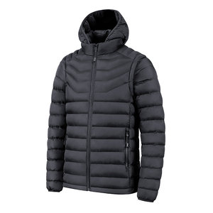 Men's Water Resistant Hooded Puffer <b>Jacket</b> <b>Thick</b> Insulated Winter Coat Warm Windproof Outdoor Casual <b>Jacket</b> with Secure Zip Pock - Product Image 4
