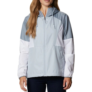 Lightweight Colorblocked Hooded Parka Cheap Price Workout Clothing Wholesale Sportswear Women Gym Clothes Windbreaker For Girl - Product Image 4