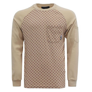 เสื้อเชิ้ตแขนสั้นผ้าถักโพลีเอสเตอร์/คอตตอนพิมพ์ลายดิจิทัลสำหรับผู้ชาย ทนไฟ ป้องกันไฟ แห้งเร็ว เหมาะสำหรับฤดูร้อน สวมใส่สบาย - Product Image 1