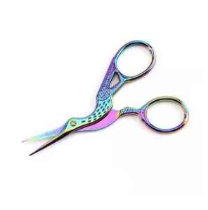 Wholesale Vintage Style <b>Sewing</b> <b>Scissors</b> Embroidery Mini Crane Bird Handle <b>Scissors</b> with Multi Color Coated With Custom Demand - Product Image 4