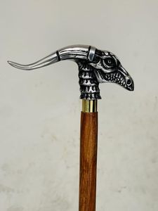 Bastón de Madera con Empuñadura de Latón de 3 Pulgadas, Estilo Vintage, Bastón de Movilidad para Hombres y Mujeres, Eje de Madera Maciza con Decoración - Product Image 4