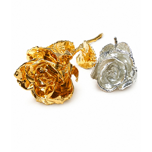 Wholesale 24K Gold Dipped Rose Luxury Eternal Plated Flower Custom <b>Gift</b> <b>Box</b> For <b>Valentine</b> Anniversary Wedding Decor - Product Image 2