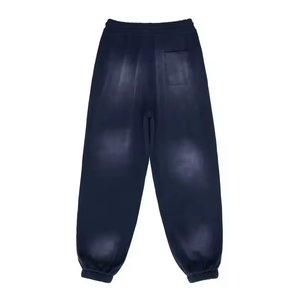 Pantalon de jogging évasé ample délavé à l'acide et effet soleil décoloré pour homme, style streetwear décontracté et confortable, collection 2026 - Product Image 5