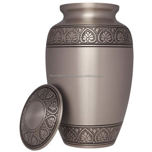 Urnas de cremación de latón grabadas al por mayor para cenizas humanas, urnas funerarias americanas de metal personalizadas de alta calidad, grandes urnas de recuerdo para entierro. - Product Image 6