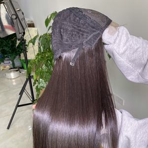 Perruques Remy 100% cheveux humains, Extensions de cheveux humains, lisses, humains, Double dessin, cheveux bruts purs, non traités, meilleures ventes - Product Image 3