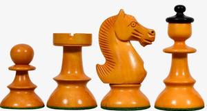 Jeu d'échecs de taille tournoi Old Vienna V2.0, Roi de 3,8 cm, en bois d'ében et de buis antique, au meilleur prix - Product Image 4
