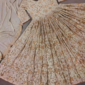 Vestido de tela de la India de paquistaní, vestido de la colección de ropa de kanarkali, Kameez, Shalwar, Kameez, listo para usar, 2022 - Product Image 1