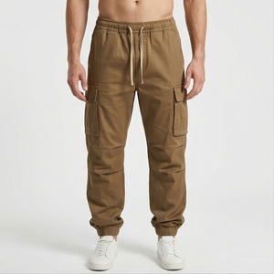 Sergé coton extérieur plissé ample décontracté jambe large vêtements de travail Cargo pantalon Streetwear survêtement pantalon homme hiver - Product Image 1