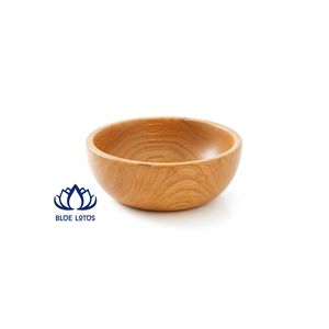 Assiette de service artisanale en bois naturel de haute qualité, design vintage, écologique |   Passe au lave-vaisselle, qualité alimentaire, pour les fêtes - Product Image 1