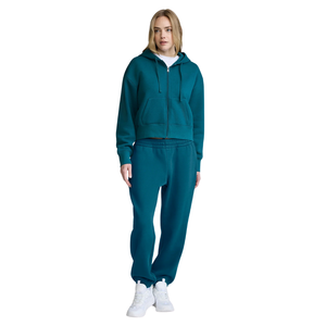 Womens Full Zip Hooded Tracksuit With Trousers <b>Jogger</b> Fit Drawstring Waist Casual Travel Wholesale Custom <b>Matching</b> Clothing <b>Sets</b> - Product Image 1