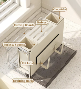 Organizador de utensilios de cocina OEM/ODM de Vietnam con soporte para cuchillos, soporte para palillos y estante para tablas de cortar - Product Image 5