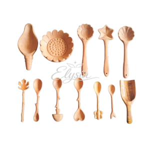 Wood Custom Butterfly Spoon Handmade Wooden Spoon Natural Kitchen Decoration Coffee Tea Dessert Spoon <b>Gift</b> Cute <b>Bee</b> Spoon - Product Image 2