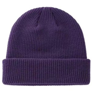 Gorros de punto unisex personalizados al por mayor con logo, gorros cortos acanalados cálidos de invierno, gorros tipo calavera de acrílico suave con dobladillo. - Product Image 2