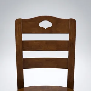 Classic Wooden Restaurant Dining Chair with <b>Ladder</b> Backrest Solid Seat and Sturdy Legs for Cafe Kitchen Home Furniture - Product Image 5