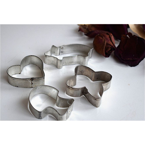 Premium Quality Designer Stainless Steel <b>Cookie</b> Cutter Set Of 4 High Quality Best Selling Kitchen Ware <b>Cookie</b> Biscuit Cutter - Product Image 2