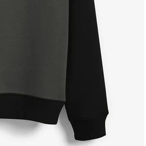 Sudadera de Forro Polar de Algodón para Hombre, Estilo Urbano, Bordada Personalizada, 300-500 GSM, Cuello Redondo, Hombros Caídos, Color Sólido - Product Image 6
