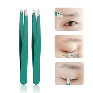 Pinzas Rectas Profesionales Personalizadas para Cejas y Pestañas, Pinzas de Belleza de Acero Inoxidable con Color y Logotipo Personalizados ANAAIF - Product Image 6