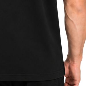 <b>Black</b> Polo Shirt Short Sleeve Collared Top with <b>Button</b> Placket Casual Sportswear for Men Everyday Wear - Product Image 5
