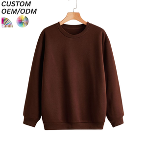 Sudadera de Algodón para Hombre, Estilo Pullover, Color Sólido, Tacto Suave, Ropa Casual para Estar en Casa, Logotipo Personalizado, Soporte OEM ODM para Marca - Product Image 6