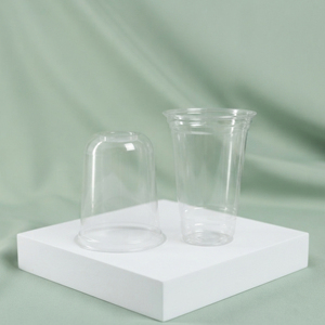 Gobelets en plastique transparent avec couvercles en dôme, gobelets ronds en PP de 12, 16, 22 oz, jetables pour café glacé, thé, smoothie, boissons - Product Image 1