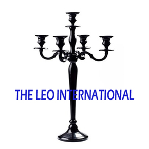 Candélabre à 5 bras pour événements et décoration intérieure, en acier inoxydable plaqué or et cristal, élégant porte-bougie lumineux - Product Image 3