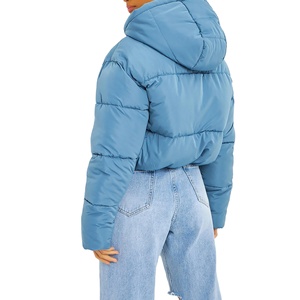 Chaqueta Corta Acolchada de Invierno para Mujer, Fabricantes Profesionales, Chaquetas Acolchadas Impermeables de Manga Larga al por Mayor - Product Image 2