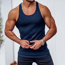 Men Workout Gym Tank Top Quick Dry Sleeveless Fitness Training Bodybuilding Muscle <b>Stringer</b> <b>Vest</b> Sportswear - Product Image 5