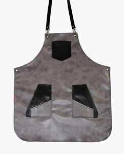 Tablier en polyester à col halter anti-salissures, imprimé lettres colorées, personnalisable avec logo, pour coiffure, qualité export, vente en gros usine - Product Image 5
