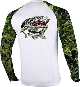 Camisetas de Pesca de Verano de Manga Larga con Protección Solar, Transpirables, Personalizadas, Unisex, Tallas Grandes, con Estampado Gráfico - Product Image 2