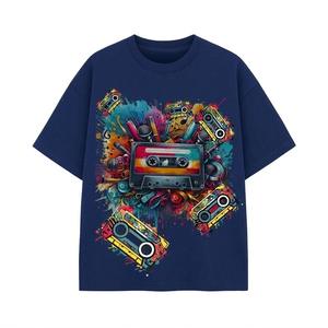 T-shirt en coton personnalisé avec logo, T-shirt oversize streetwear pour homme, T-shirt uni, T-shirt décontracté respirant pour l'été, vente en gros OEM - Product Image 2