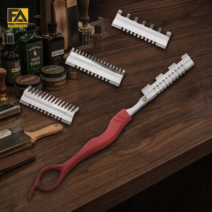 Tondeuse à cheveux Naimmy avec manche en plastique et lame en acier inoxydable pour le rasage du visage, personnalisable avec votre nom et votre logo - Product Image 2