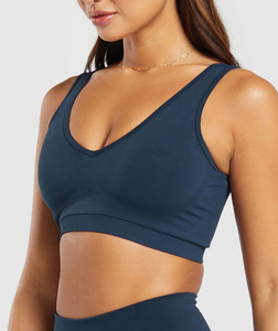 Sujetador Deportivo Personalizado de Alta Calidad para Mujer, con Logotipo Personalizado Estampado en la Parte Delantera, Ligero, de Secado Rápido, para Yoga y Fitness, Talla Grande, Sin Costuras - Product Image 2
