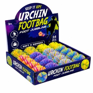 Colorful Urchin Footbag Soccer Juggling Ball Soft <b>Squishy</b> Training Toy 24 Pieces Display Box Colorful Rubber Urchin Footbag Soft - Product Image 1