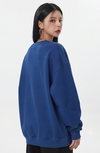 Sweat-shirt à épaules tombantes en molleton de coton 100% de haute qualité, 380 GSM, coupe oversize, pour l'hiver, en French Terry épais - Product Image 3