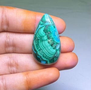 Crisocola Natural al por Mayor, Gema de Malaquita de Alta Calidad, Corte Ovalado para Joyería, Verde, Tamaños Variados - Product Image 2